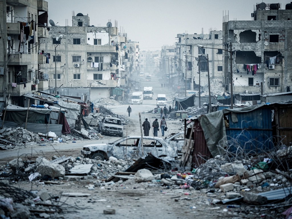 Gaza City in Ruins as Reconstruction Stalls