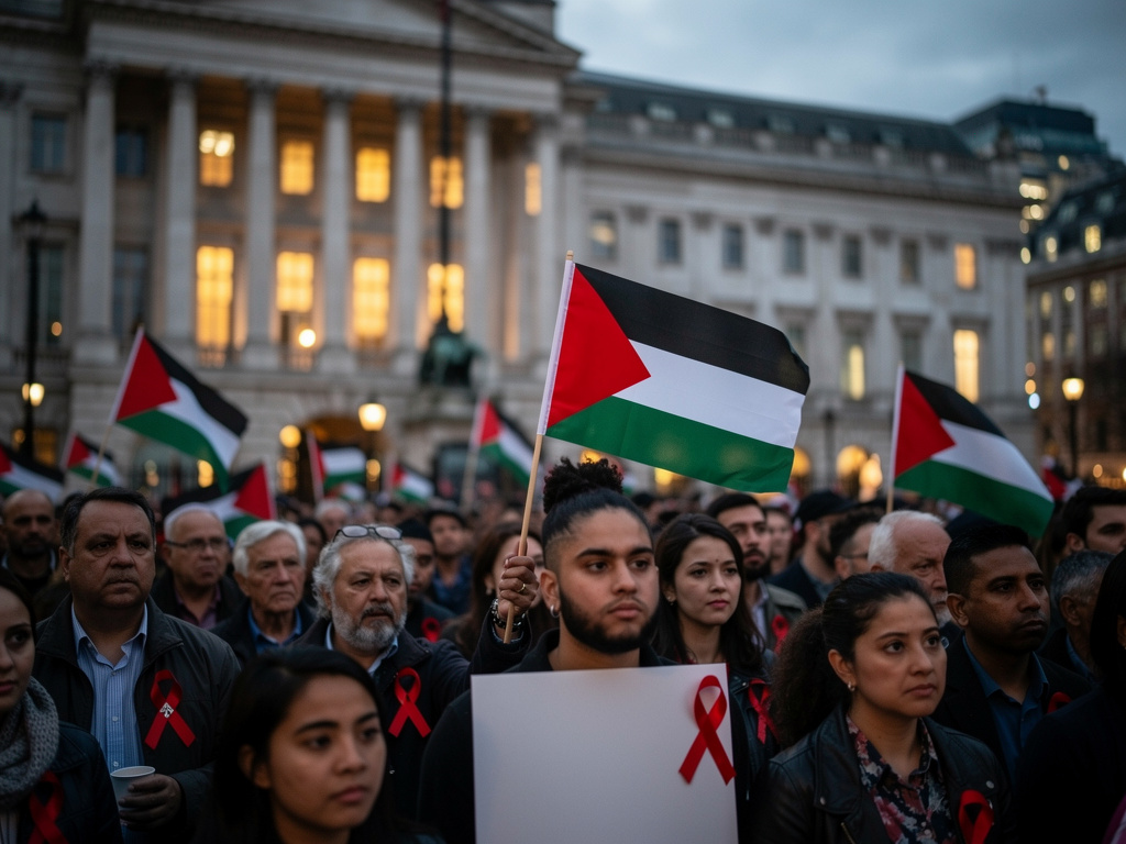 London Vigil Highlights Palestinian Detainees in Israel